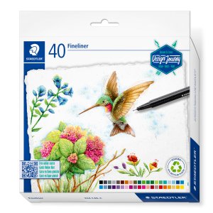 Fineliner Triplus 0,3 mm 40 farver - Sæt Fineliner Triplus 0,3 mm 40 farver - Sæt