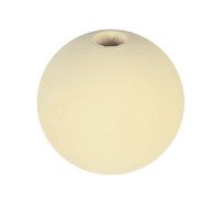 Påse med 10 träpärlor, Ø 4 cm, hål 8 mm Påse med 10 träpärlor, Ø 4 cm, hål 8 mm