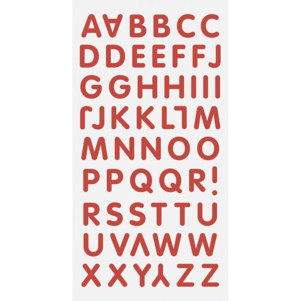 Stickermix - Bokstver - rd