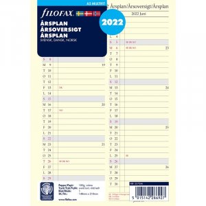 Refill Till Systemkalender A5 2022 - rsplan
