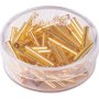 Bohemrocaille p�rlor 15 mm, 16 gauge, guld