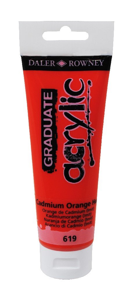 Akrylfärg Graduate 120 ml - Cadmium Orange Hue - Akrylfärger, Konstnärsfärger