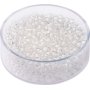 Bohemrocaille p�rlor 2,5 mm, 15 g, vit glansig