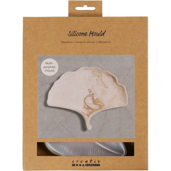Silikonform Ginkgoblad 18,5 x 14,8 cm 1,5 cm