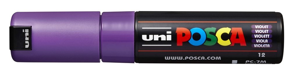 Uni Posca Marker PC-7M - Violet (55) - Posca-penne, Markers, Penne, Penne, kridt & tusch