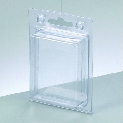 Pakkeboks plast 8,5x12x2 cm / i - gjennomsiktig