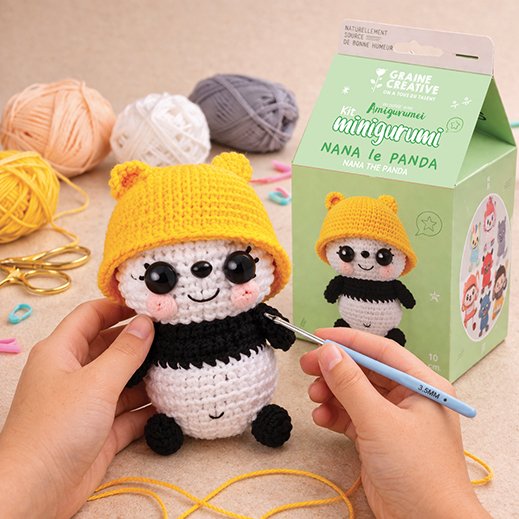 Amigurumi-kit panda 10 cm Amigurumi-kit panda 10 cm