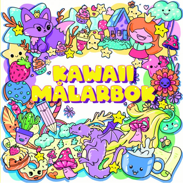 Kawaii-fargeleggingsbok