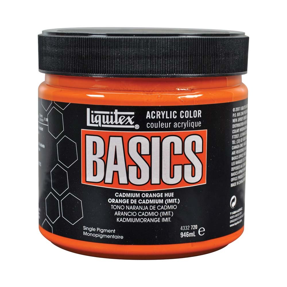 Akrylfärg Liquitex 946 ml - 720 Cadmium orange hue - Akrylfärger, Konstnärsfärger