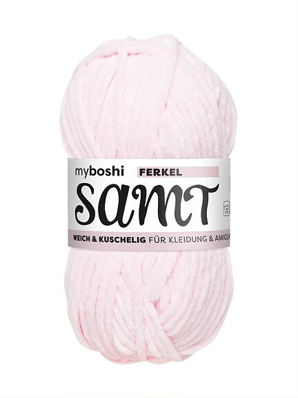 Myboshi Samt - 100 g - Pattegris - Myboshi garn, Garn, Strikke, hækle, knytte og væve
