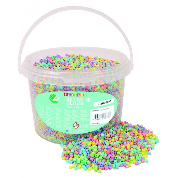 Rörpärlor 20000 st pastell Rörpärlor 20000 st pastell