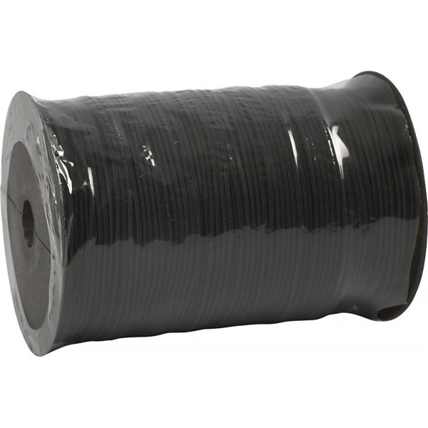 Elastiskt snöre 2 mm - svart - 250 m Elastiskt snöre 2 mm - svart - 250 m