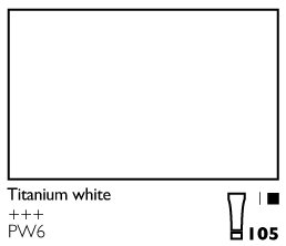 Cobra 150 ml - Oliemaling, der kan fortyndes i vand - Titanium White - Oliefarver, Kunstnerfarver