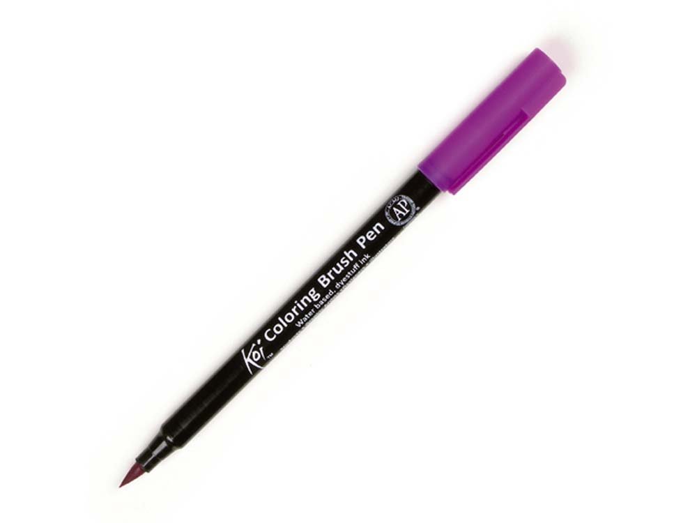 Koi Color Brush - Bordeaux - Fiberpenne, Penne, Penne, kridt & tusch
