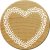 Woodies Stempel 30 mm - Hjerte med ornamenter