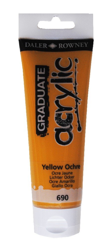 Akrylfärg Graduate 120 ml - Yellow Ochre - Akrylfärger, Konstnärsfärger