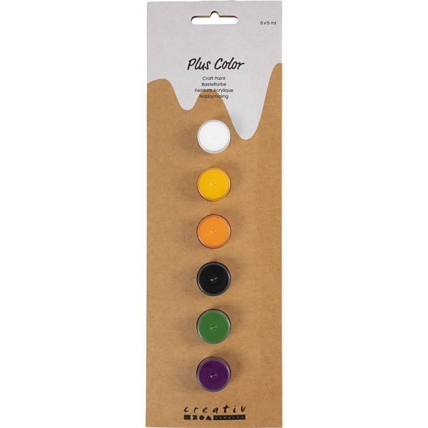 Akrylfärg Plus Color halloweenfärger 6x5 ml - Set Akrylfärg Plus Color halloweenfärger 6x5 ml - Set