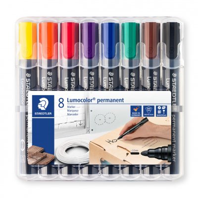 Pemanent Marker Lumocolor 2 mm - 8 penne