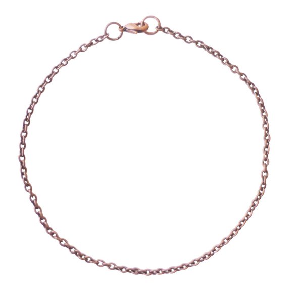 koppararmband kedja liten länk 2 mm - 20 cm koppararmband kedja liten länk 2 mm - 20 cm