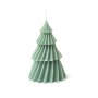 Ljusform i silikon - Draperad gran � 8,5 cm