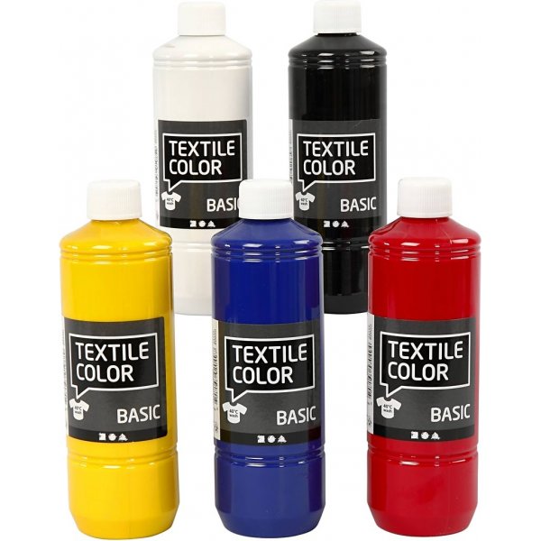 Textile Color textilfärg - primärfärger - 5 x 500 ml Textile Color textilfärg - primärfärger - 5 x 500 ml