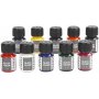 Glasfrg transparent - mixade frger - 10 x 30 ml