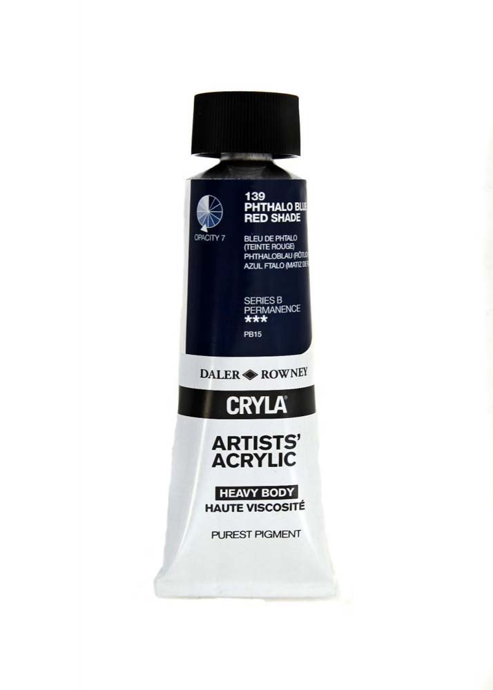 Akrylfärg Cryla 75ml - Phthalo Blue-Red Shade - Akrylfärger, Konstnärsfärger