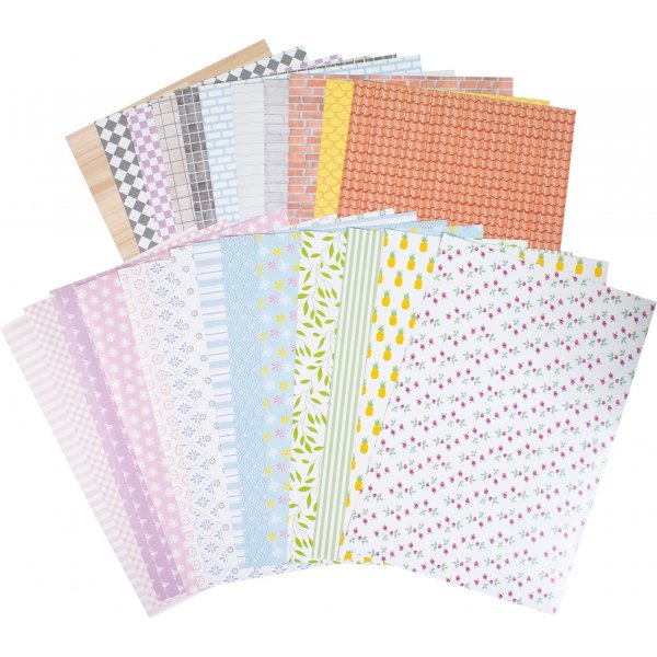 Designpapper självhäftande - 25 ark Designpapper självhäftande - 25 ark