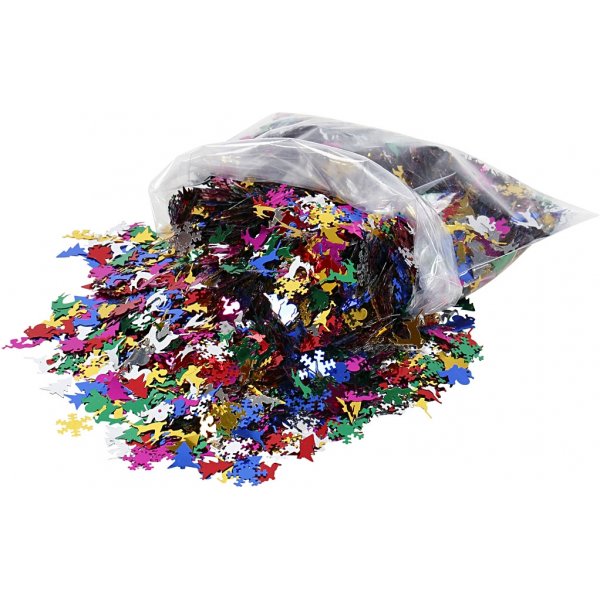Paljetter - metallicfärger - 250 g Paljetter - metallicfärger - 250 g