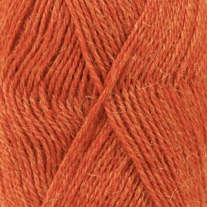 DROPS Alpaca Mix garn - 50g - Orange melerad (2925) DROPS Alpaca Mix garn - 50g - Orange melerad (2925)