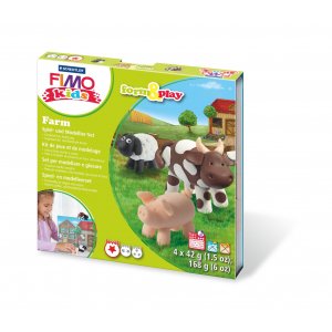 Modellervoksst Fimo Kids Form & Play - Farm