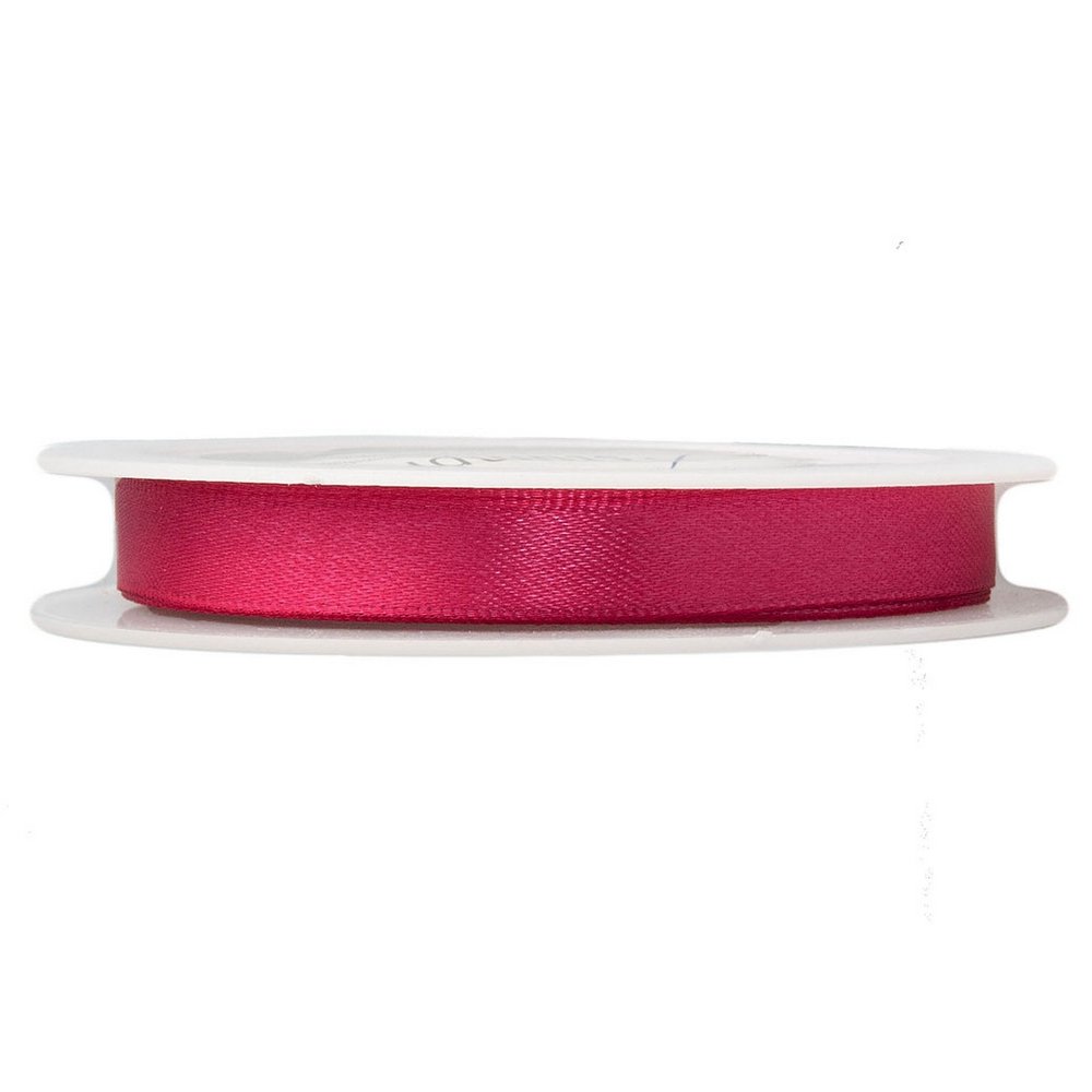 Dobbelt satengbånd 10 mm 25 m - Klar rosa - Satengbånd, Bånd & pyntebånd, Tekstilbånd og snorer