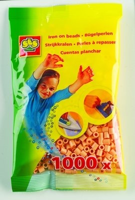 Perler 1000-pak Hudfarvede - Rørperler, Perler & perleplader, Håndværk