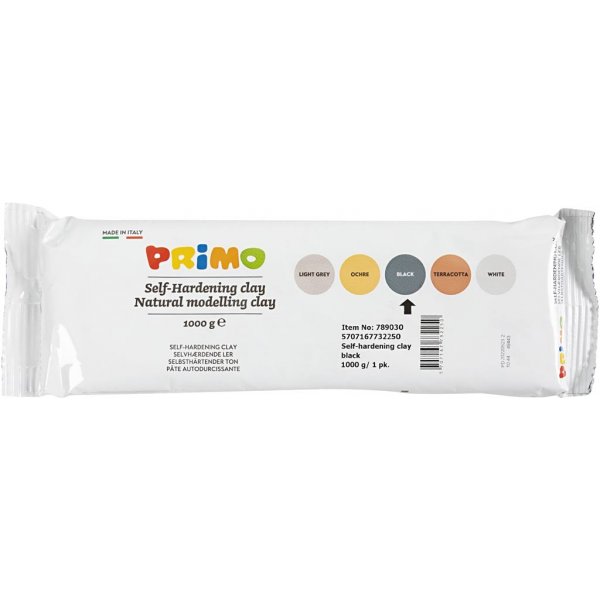 Självhärdande Lera - svart - 1000 g Självhärdande Lera - svart - 1000 g
