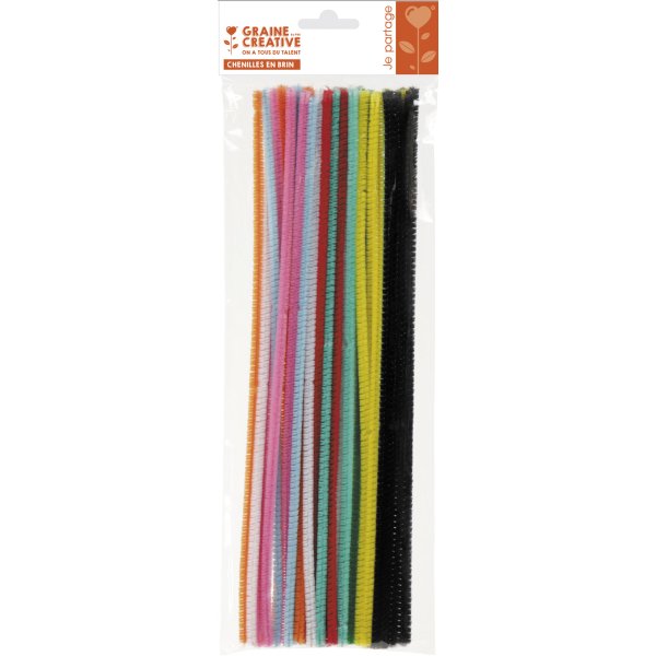 Piprensare 6 mm, 45 stycken i 9 färger, 30 cm Piprensare 6 mm, 45 stycken i 9 färger, 30 cm