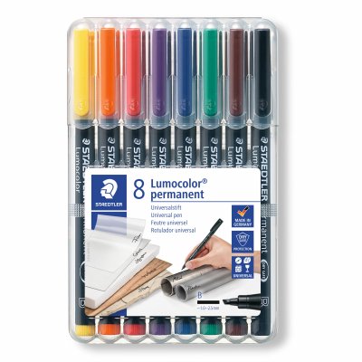 OH Pen Lumocolor Permanent 1-2,5 mm - 8 penner