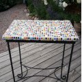 Kundbild DROPS Paris Uni Colour garn - 50g - Korall (38): Mycket nöjd med mosaikbitarna....