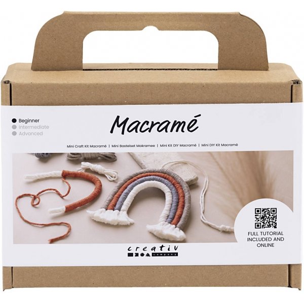 Mini DIY Kit Makramé - Regnbåge Mini DIY Kit Makramé - Regnbåge