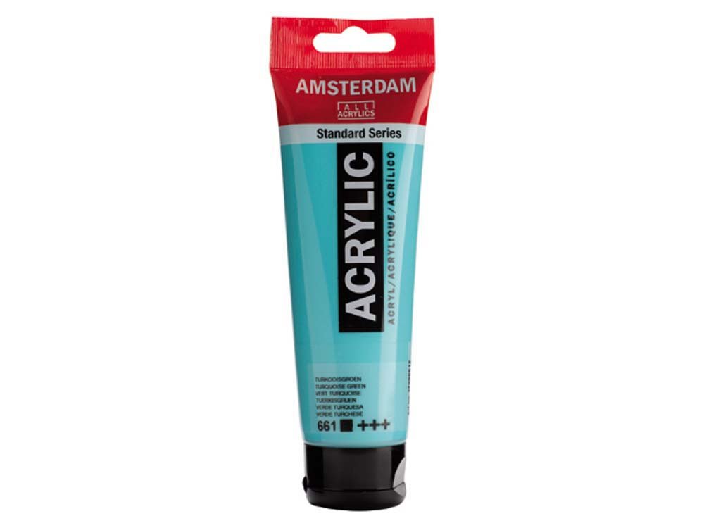 Amsterdam Akrylmaling 120 ml - Turkisgrøn - Akrylfarver, Kunstnerfarver