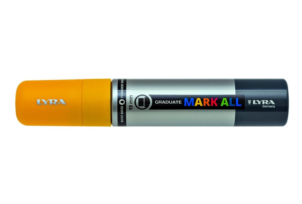 Mark All 15 mm Yellow - Lyra Mark All, Markers, Penner, Penner, fargestifter og blekk