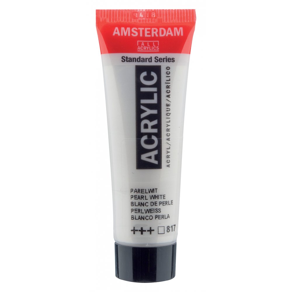 Akrylmaling Amsterdam 20 ml - Pearl White - Akrylfarver, Kunstnerfarver