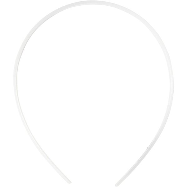Diadem smalt 8 mm Vit 5-pack Diadem smalt 8 mm Vit 5-pack