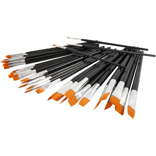 YellowLine Penselset - nr. 0+2+4+8+12+16 - 36 st YellowLine Penselset - nr. 0+2+4+8+12+16 - 36 st