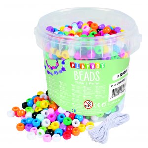 Plastp�rlor i Hink - 1200 st