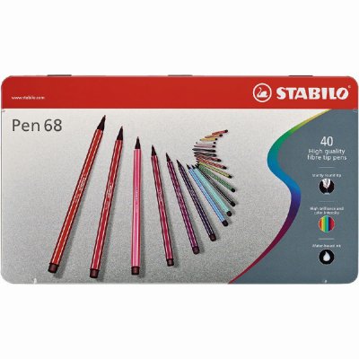 Fiberpennor Pen 68 Metallda - 40-pack