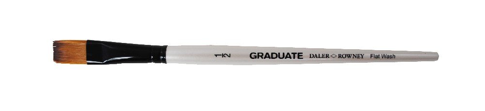 Akrylpensel Graduate Syntetisk Flat Wash - 1/2 - Akrylpenslar & oljepenslar, Penslar