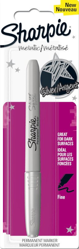 Sharpie Metallic Permanent Marker - Sølv - Markørpenne, Penne, Penne, kridt & tusch