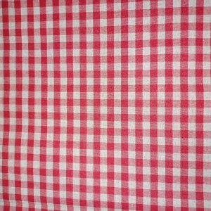 Vaxduk textil sm� rutor r�d 140 cm