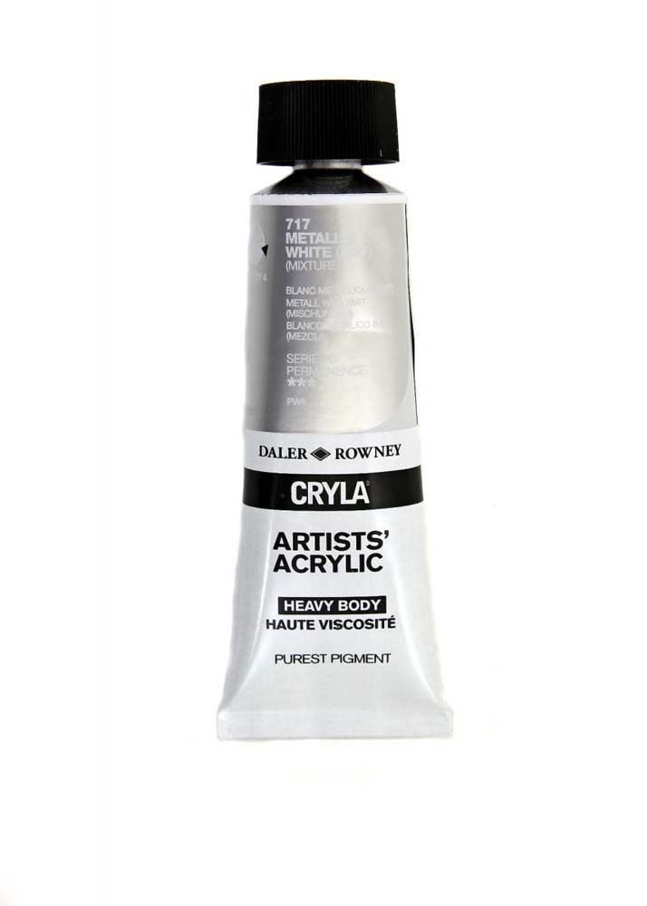 Akrylfärg Cryla 75ml - Metal White (Hue) - Akrylfärger, Konstnärsfärger