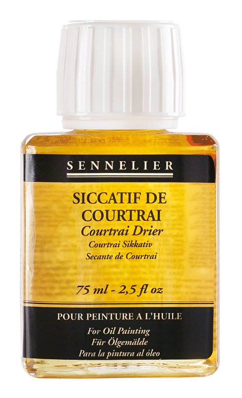 Oliemedium Sennelier 75 ml - Courtrai Drier - Medium til oliemaling, Malermedium, Fernis og kunstner medier til kunstmaling